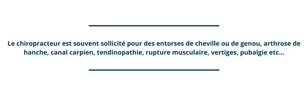 - Consulter un chiropracteur pour les extrémités